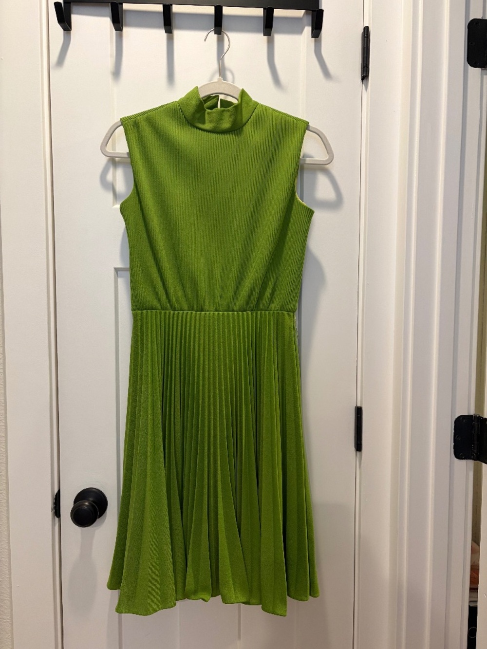 Vintage Pleated Fit and Flare Dress Size S